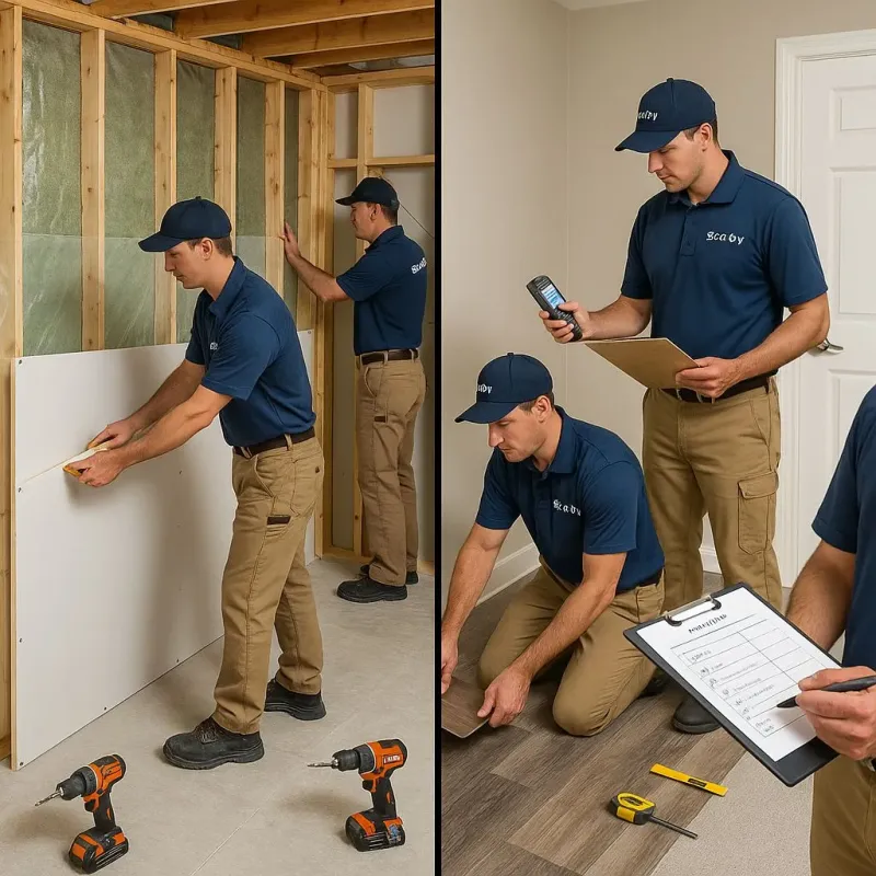 Repairs and Reconstruction process in Glouster, OH